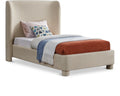 Orvieto Linen Textured Fabric Upholstered Twin Bed