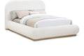 Ulyana Cream Boucle Fabric Upholstered King Bed