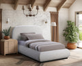 Ulyana Chenille Fabric Upholstered Twin Bed