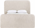 Fenn Linen Textured Fabric Upholstered King Bed