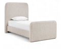Fenn Linen Textured Fabric Upholstered Twin Bed