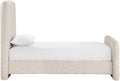 Fenn Linen Textured Fabric Upholstered Twin Bed