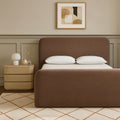 Fenn Chenille Fabric Upholstered Queen Bed