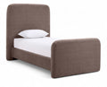 Fenn Chenille Fabric Upholstered Twin Bed