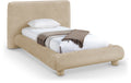 Brianne Chenille Fabric Upholstered Twin Bed