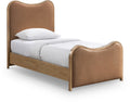 Asolo Vegan Leather Upholstered Twin Bed (3 Boxes)