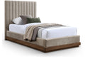 Etta Chenille Fabric Upholstered Twin Bed (3 Boxes)