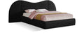 Evelina Linen Textured Fabric Upholstered King Bed (3 Boxes)