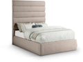 Agatha Linen Textured Fabric Upholstered Full Bed