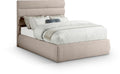 Agatha Linen Textured Fabric Upholstered Full Bed