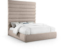 Agatha Linen Textured Fabric Upholstered King Bed