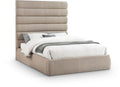 Agatha Linen Textured Fabric Upholstered Queen Bed