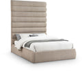 Agatha Linen Textured Fabric Upholstered Queen Bed