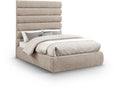Agatha Chenille Fabric Upholstered Full Bed