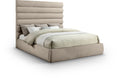 Agatha Chenille Fabric Upholstered King Bed
