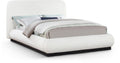 Prudence Linen Textured Fabric Upholstered King Bed