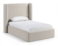 Jerome Linen Textured Fabric Upholstered Twin Bed