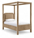 Romana Velvet Upholstered Twin Bed