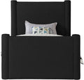 Enrica Boucle Fabric Upholstered Twin Bed