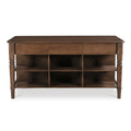 Russet Kitchen Island Brown