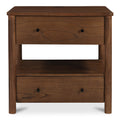 Lottie Charging Nightstand Brown