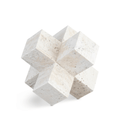 Hortensia Natural Travertine Decorative Jack Object