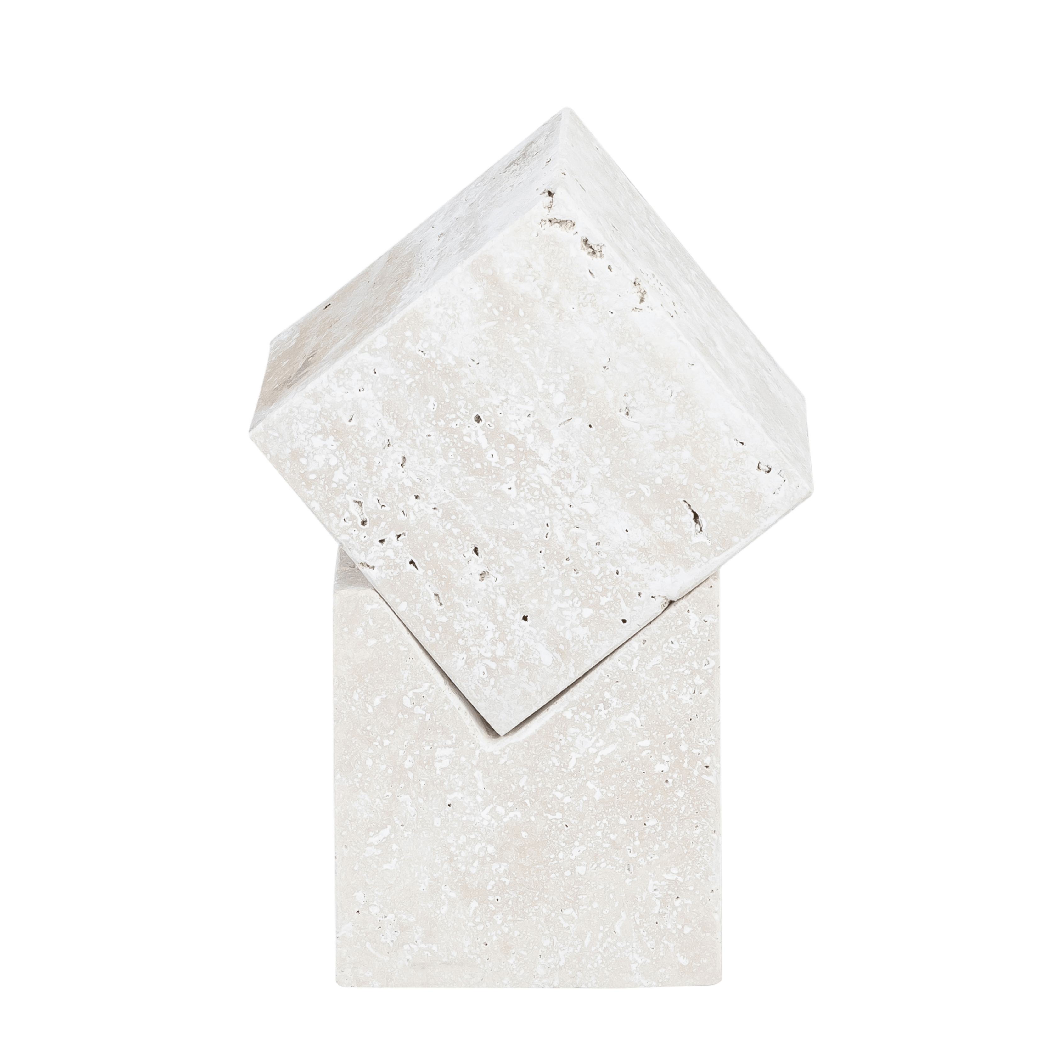 Pesaro Natural Travertine Decorative Cube