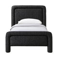 Bergerac Fabric With Interwoven Chenille Upholstered Twin Bed