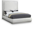 Camellia Linen Textured Fabric Upholstered King Bed