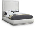 Camellia Linen Textured Fabric Upholstered Queen Bed