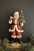 Faux Concrete Santa with Bell