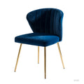 Milia Dining Chair Set of 2 in Navy