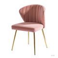 Milia Dining Chair Set of 2 in Pink
