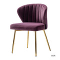 Milia Dining Chair Set of 2 in Purple