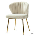 Milia Dining Chair Set of 2 in Tan