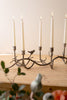 Rustic Metal Candelabra with Birds