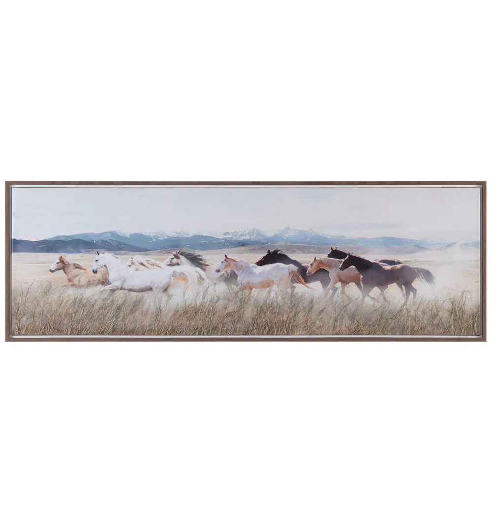 Stampede Hand Painted Wall Art