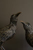 Set of 2 Black Metal Halloween Crows