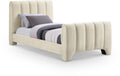 Cecile Chenille Fabric Upholstered Twin Bed (3 Boxes)