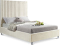 Celandine Velvet Upholstered Queen Bed