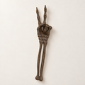 Cast Iron Skeleton Peace Sign Set of 2
