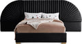 Corisande Velvet Upholstered King Bed (3 Boxes)