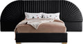 Corisande Velvet Upholstered Queen Bed (3 Boxes)