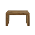 Odilia Square Solid Wood Coffee Table in Auburn