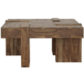 Samira Wooden Square Coffee Table in Natural Sheesham
