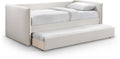Cressida Linen Textured Fabric Upholstered Twin Daybed