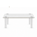 Resurface Smoke Glass Cocktail Table