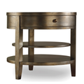 Sanctuary One-Drawer Round Lamp Table