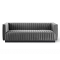 Conjure Channel Tufted Velvet Sofa