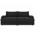Conradus Deep Sofa in Black